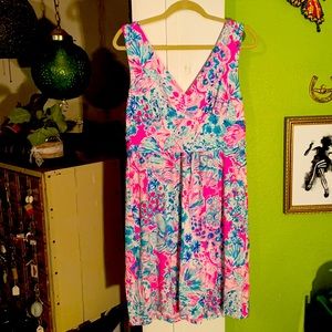 Lilly Pulitzer tank dress XL in Best Fishes Pattern